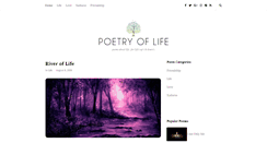 Desktop Screenshot of poetryoflife.com